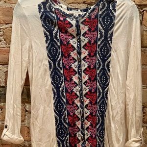 Lucky Brand 3/4 Length Shirt